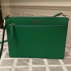Kate Spade Cameron Zip Vibrant Green Crossbody Bag